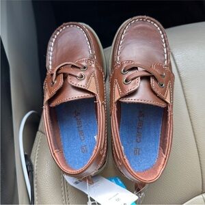 Carter's Brown Leather Boat Shoes